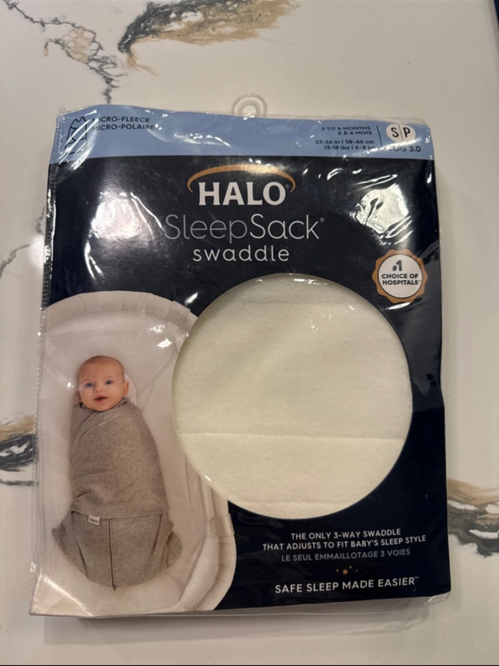 Halo SleepSack Swaddle - Micro-Fleece 3.0 Tog